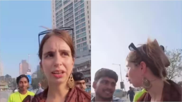 मुंबई : सेल्फीसाठी परदेशी महिलेच्या मागे लागले... तिने नकार देताच तरुणांचं 'ते' कृत्य! सेल्फीसाठी परदेशी महिलेच्या मागे लागलेल्या तरुणांचं कृत्य