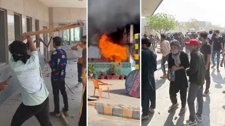 पाकिस्तान पेटला! कराचीतील अमेरिकन दूतावास जाळलं, इराणवरील हल्ल्यानंतर मोठी निदर्शने American Consulate Attack in Pakistan