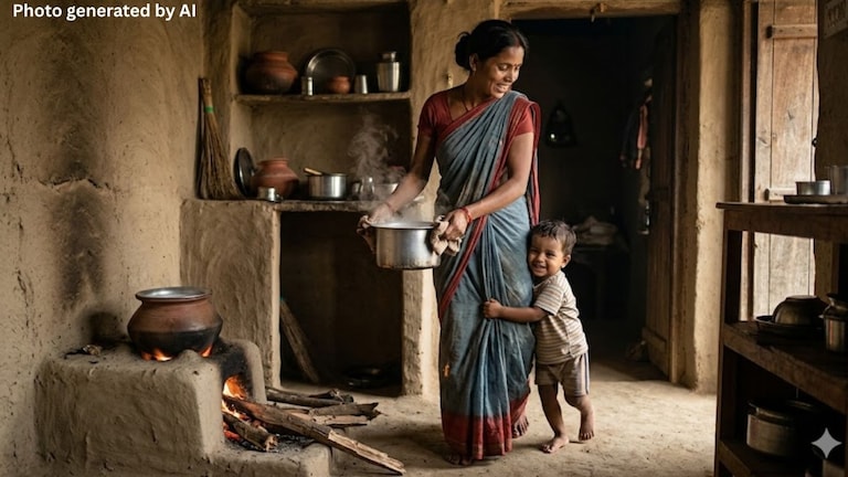 चुलीवरुन पातेलं काढत होती आई, मागून चिमुकला येऊन बिलगला, उकळतं दूध सांडल्याने तान्हुल्याचा मृत्यू Marathi News