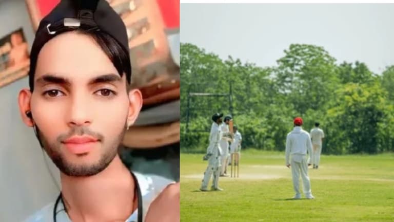 क्रिकेट खेळणं बेतलं जीवावर, सामन्यादरम्यान तरुणाची डोक्यात बॅट घालून हत्या, गावात पोलिस बंदोबस्त Crime News