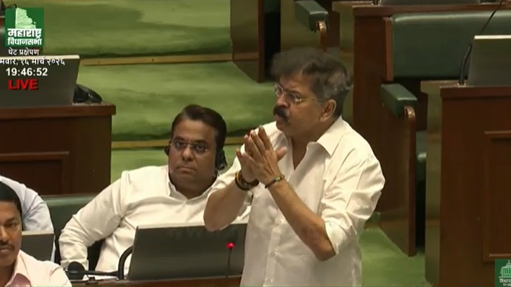ruckus in maharashtra assembly after ncp sp mla jitendra awhad controversial claims over shivaji maharaj