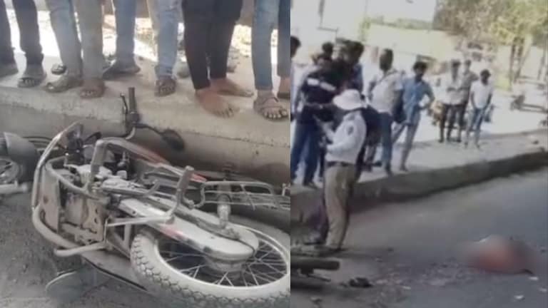 सातारा : कराडमध्ये भीषण अपघात; शरीराचे तुकडे रस्त्यावर विखुरले… कंटेनरच्या भरधाव वेगानं होत्याचं नव्हतं झालं Satara Accident