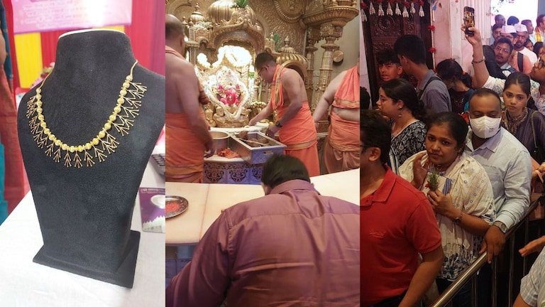 मुंबई : सिद्धिविनायक मंदिरातील मौल्यवान दागिन्यांचा लिलाव, गणरायाला अर्पण केलेल्या दागिन्यांसाठी कोट्यवधी रुपयांची बोली Siddhivinayak Jewellery Auction