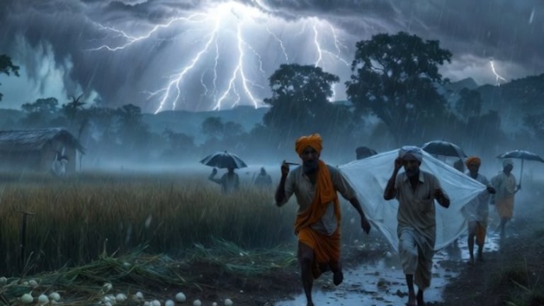 Maharashtra weather : राज्यात अस्मानी संकट, 'या' 4 जिल्ह्यांत वादळी वाऱ्यांसह पाऊस घालणार थैमान Maharashtra weather