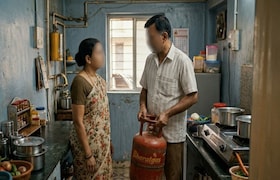 डोक्यात गॅस सिलिंडर घालून बायकोची हत्या, घराला कुलूप लावून पळाला नवरा; नेमकं कारण काय? crime news