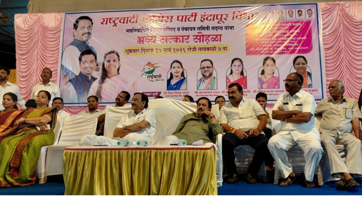 Sunil Dattatray Tatkare NCP banner in Raigad Aditi Tatkare