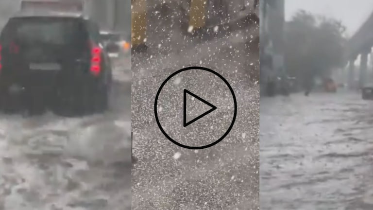 पुण्यात अवकाळी पावसाचा हाहाकार, गारांमुळे 'या' भागाला शिमल्याचं स्वरुप, Video व्हायरल pune news