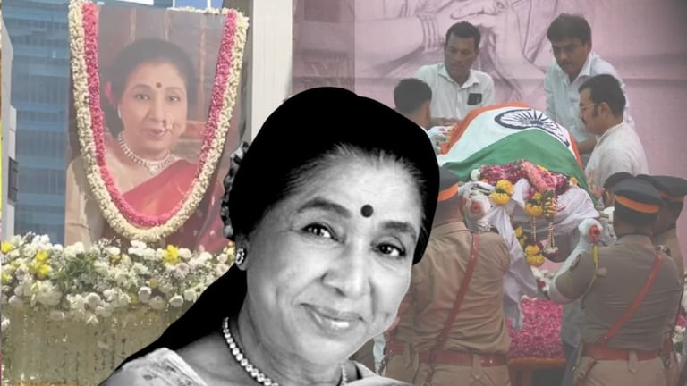 स्वरसम्राज्ञी आशाताई अनंतात विलीन, शासकीय इतमामात अंत्यसंस्कार, उपस्थितांना अश्रू अनावर Asha Bosale Passed Away