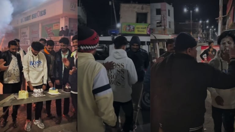 अमरावती : परतवाडा स्कँडलप्रकरणातील आरोपीने रस्त्यात साजरा केला वाढदिवस, पोलिसांनीही भरवला होता केक! व्हिडिओ Amravati Video Scandal