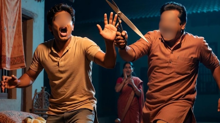 पत्नीचे दुसऱ्याशी प्रेमसंबंध, नवऱ्याला सहन झालं नाही, तरुणावर चाकूने सपासप केले वार अन्... भयंकर कांड crime news