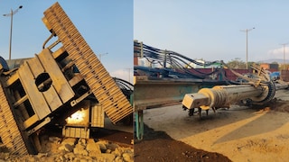 मुंबई : सायन-पनवेल हायवेवर भीषण अपघात, पायलिंग रिगखाली चिरडून पोलीस कॉन्स्टेबलचा मृत्यू Mumbai Tak