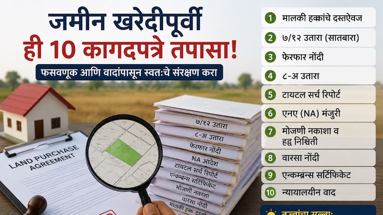 Personal Finance: 'ही' कागदपत्रं नसतील तर चुकूनही घेऊ नका ती जमीन, नाहीतर… personal finance dont buy land without that 10 most important documents