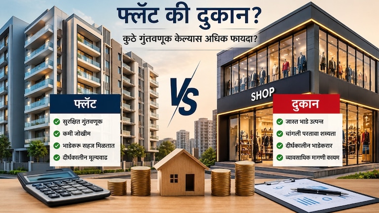 Personal Finance: फ्लॅट की दुकान? कशामधून तुम्हाला मिळेल जास्त पैसा? personal finance flat or shop which one will yield higher returns