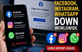 अरे हे काय..? Facebook, Instagram आणि WhatsApp अचानक पडलं बंद... जगभरात लोकं हैराण! meta facebook instagram and whatsapp suddenly went down people worldwide left baffled