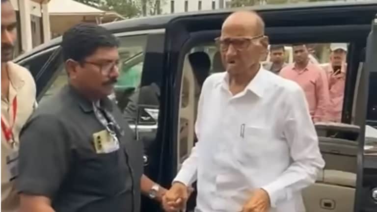 शरद पवार अनेक वर्षांनी विधान भवनात, येताच शिंदेंच्या केबिनला, मग भेटी, काय केलं? Sharad Pawar In Vidhanbhavan