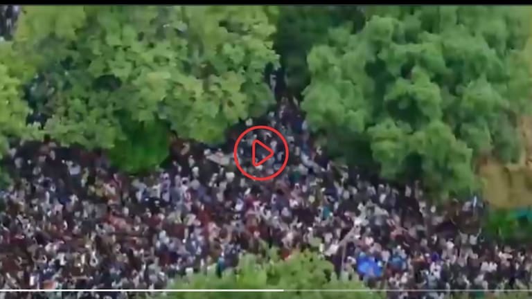 दिल्लीतील विद्यार्थ्यांच्या आंदोलनात तोबा गर्दी, ड्रोनद्वारे घेतलेला व्हिडीओ पाहाच VIDEO delhi jantar mantar neet protest