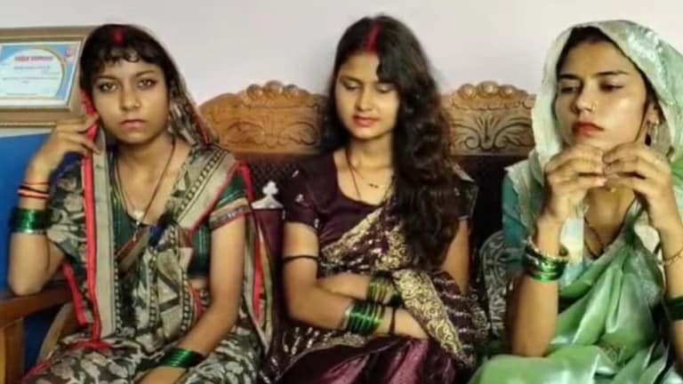 तीन सख्ख्या बहिणींनी एकाच मुलाशी केला विवाह, पण कोणी घेतला आक्षेप? marriage viral video controversy