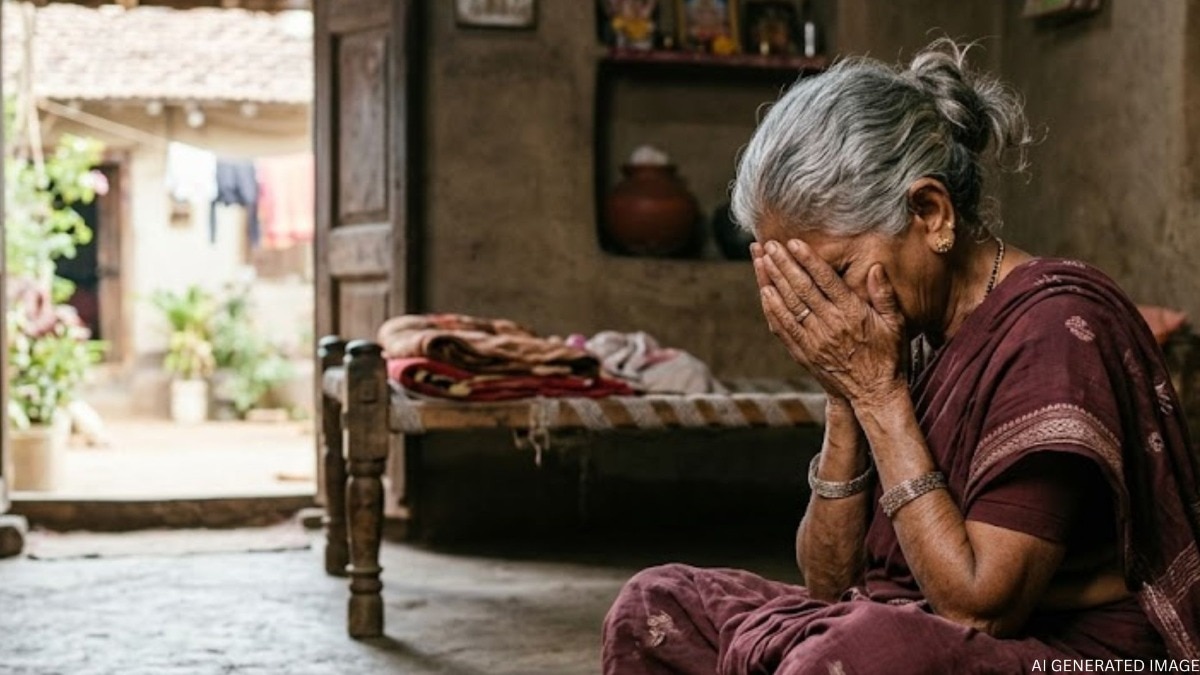 घरात झोपली होती 70 वर्षीय महिला, दोन शेजारी आले अन् घडलं भयानक