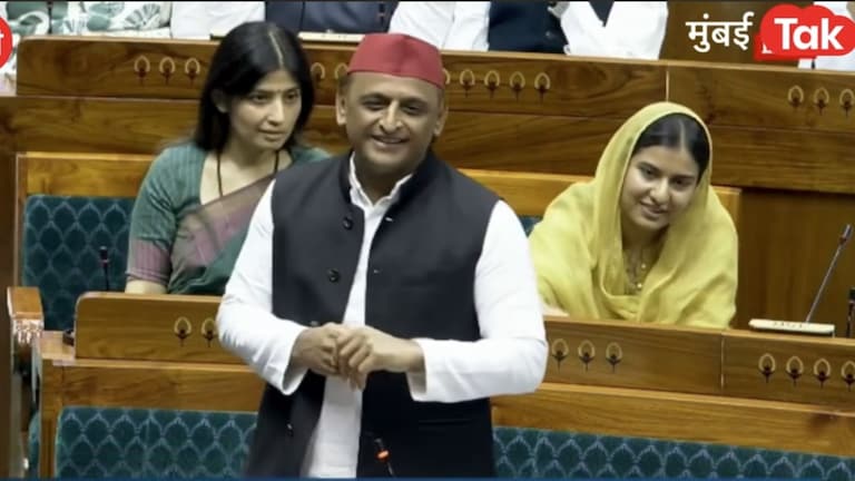 'प्रधान हटवून यांनी पंतप्रधान वाचवला' अखिलेश यांचे भाषणात टॉन्ट, डिंपलही हसल्या akhilesh yadav parliament speech