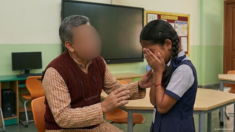 सहावीतील विद्यार्थिनीला रिकाम्या वर्गात न्यायचा अन्..., 50 वर्षीय शिक्षक निलंबित Crime News