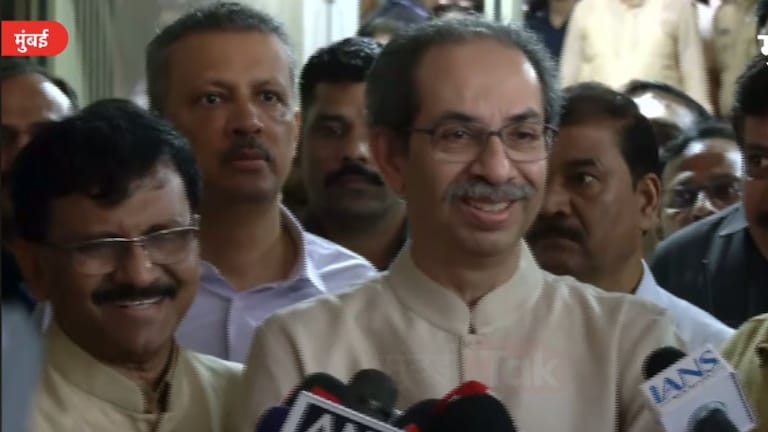 उद्धव ठाकरे असं बोलले की, संजय राऊत जोरात हसले; नेमकं काय म्हणाले? Uddhav Thackeray