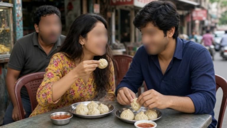 बायको बॉयफ्रेंडसोबत मोमोज खात होती, नवऱ्यानं पकडलं अन् भररस्त्यात राडा Extra marrital affair (AI)