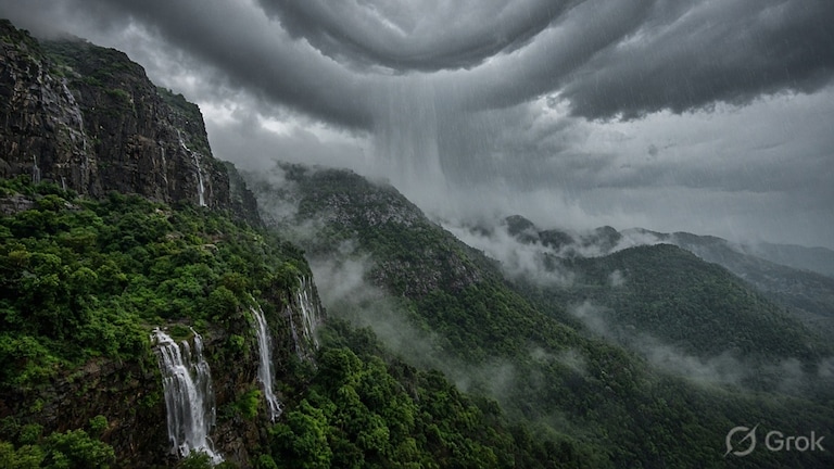 Maharashtra Weather : राज्यात पावसाचा यु टर्न, 'या' जिल्ह्यांना यलो अलर्ट Maharashtra weather (AI Photo)