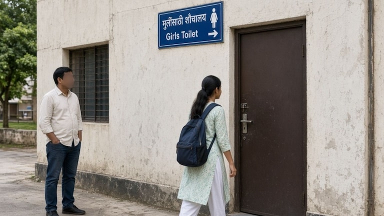 शौचासाठी गेलेल्या विद्यार्थिनीवर लैंगिक अत्याचार, पॉक्सो कायद्यान्वये गुन्हा दाखल Crime news (AI Photo)