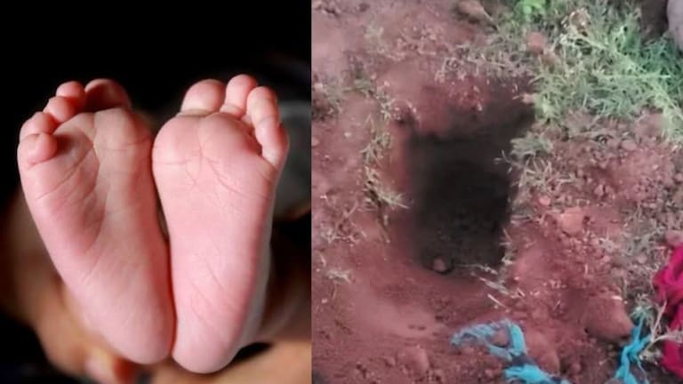 माणुसकीला काळिमा! तीन महिन्यांच्या चिमुकलीचा पुरलेला मृतदेह काढला बाहेर Crime News