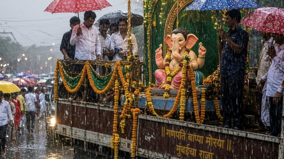 Maharashtra Weather : गणेशोत्सवाच्या आगमनादिवशी वरुणराजाची दमदार हजेरी, IMD चा अलर्ट 