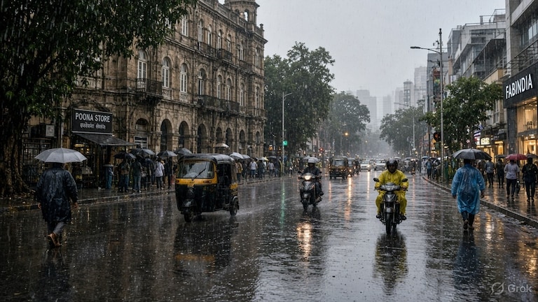 Maharashtra Weather : राज्यात पावसाची उघडझाप, कुठे गायब तर कुठे हलका Maharashtra Weather (AI Photo)