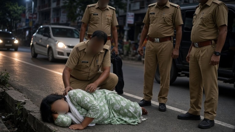 17 वर्षीय अल्पवयीन मुलीवर चौघांनी केला अत्याचार, नंतर रस्त्याच्या कडेला दिलं सोडून Crime News (AI Photo)