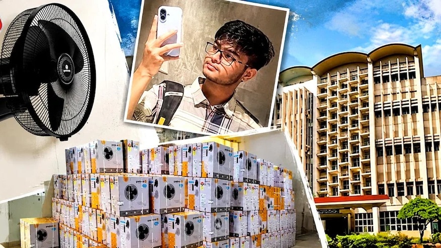 ceiling fans removed from iit bombay hostels wall mounted fans to be installed ncp lashes out