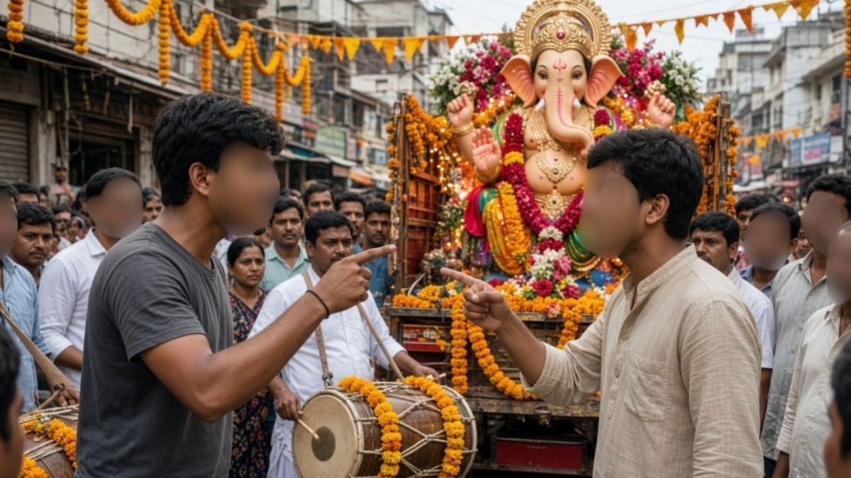 बीड: गणेश विसर्जनादरम्यान तरुणावर चाकूने हल्ला, परिसर हादरला