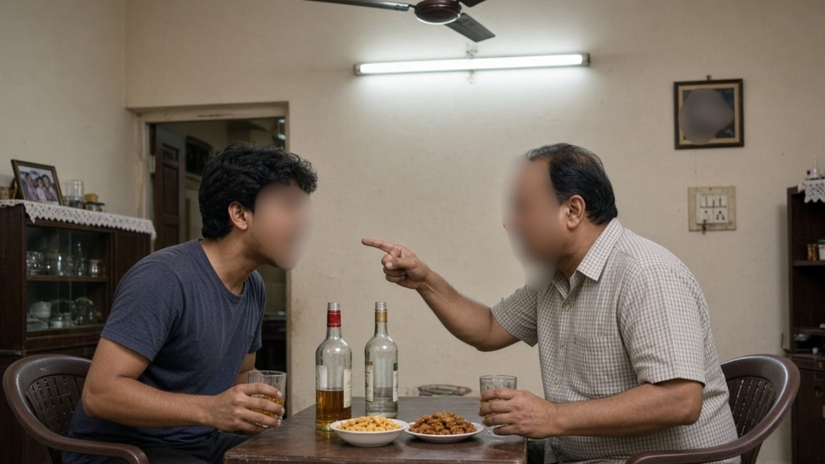 मद्यधुंद लेकाचा दारूवरून वाद, सपासप वार करून सावत्र वडिलांना संपवलं