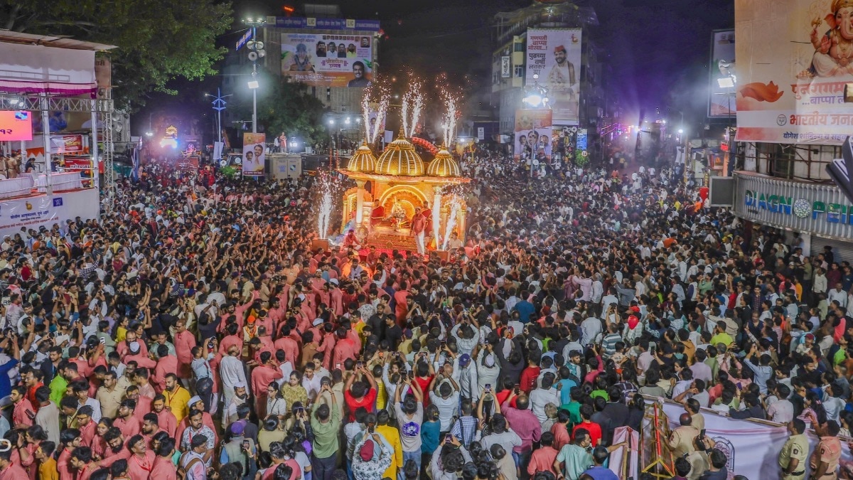 श्रीमंत भाऊसाहेब रंगारी गणपती बाप्पाची विसर्जन मिरवणूक 6 तास 30 मिनिटे…