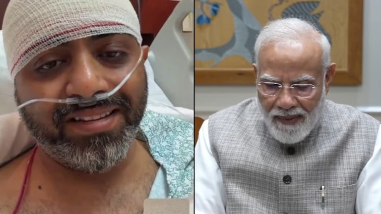 'माझ्यावर वार होत होते पण...', भारताचा ढाण्या वाघ कॅप्टन स्मितने PM मोदींना Video Call वर सांगितला सगळा थरार! captain smit machchhar pm modi video call plane emergency passengers rescue