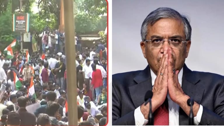 CJP Protest: 'ग्यानू काका राजीनामा द्या.. राजीनामा द्या...', शिवाजी पार्कवर जोरदार घोषणाबाजी cjp shivaji park protest cec gyanesh kumar resignation mumbai
