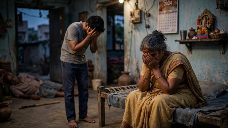 दारूच्या नशेत आईला मारहाण केल्याने वडिलांचा गळाच आवळला, मुलाने का उचललं टोकाचं पाऊल? son allegedly kills father after domestic violence washim jalna well body