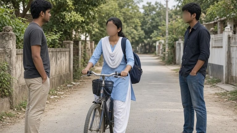 कोंचिग क्लासवरून परतताना विद्यार्थीनीचा रस्ता अडवला, दोघांनी केली छेडछाड crime news (AI Photo)