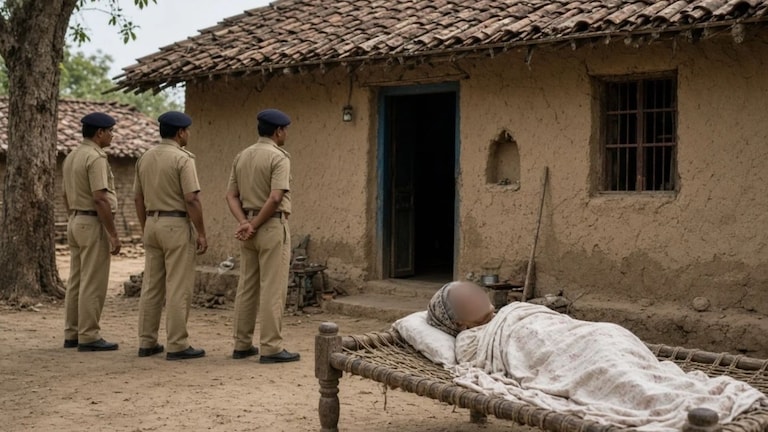 दारूसाठी पैसे देण्यास आईचा नकार, लेकाने फावड्याने आईला संपवलं अन् गंगेत केलं स्नान crime news (AI Photo)