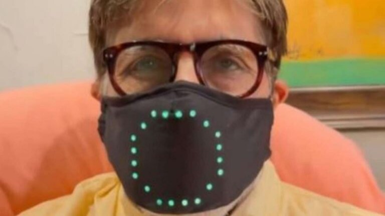 अमिताभ यांचा हटके मास्क तुम्ही पाहिलात का?? Mumbai Tak