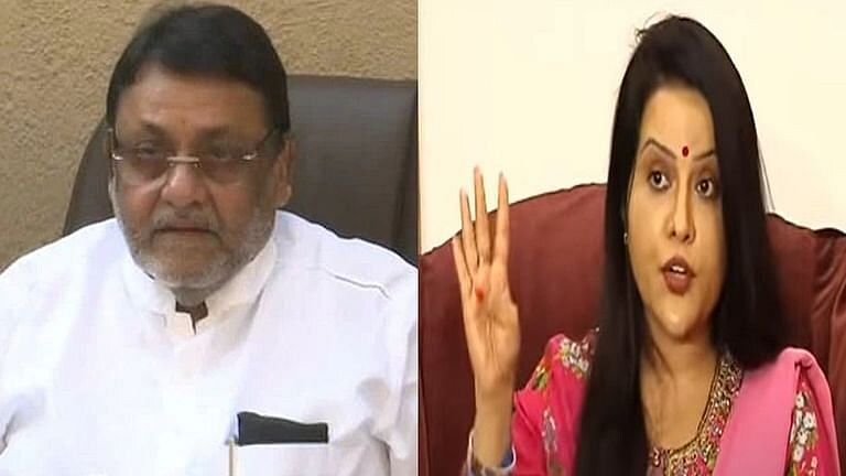 मलिक विरुद्ध फडणवीस : ‘त्यांचं एकच लक्ष्य आहे’; अमृता फडणवीसांचा नवाब मलिकांवर ‘ट्वीट’ हल्ला Mumbai Tak