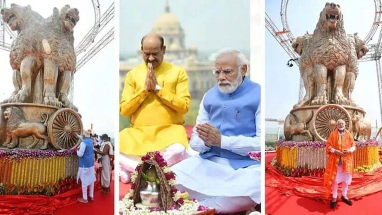 नव्या संसदेतील अशोक स्तंभामुळे पंतप्रधान नरेंद्र मोदी का ठरत आहेत टीकेचे धनी? Mumbai Tak