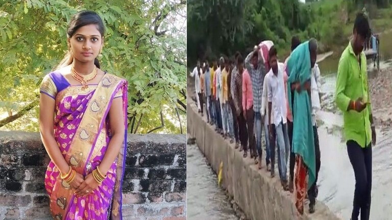 आत्महत्या केलेल्या मुलीचा मृतदेह वडील खांद्यावर घेऊन गेले, पूलाच्या नादरुस्तीमुळे ओढावली वेळ Mumbai Tak