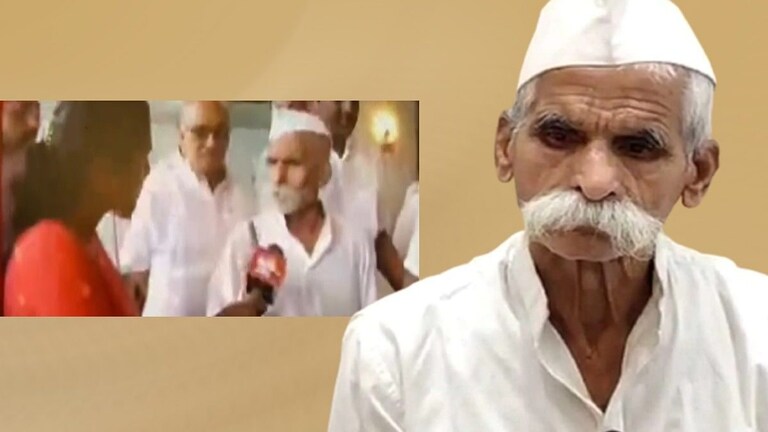 टिकली लाव मग बोलेन! संभाजी भिडे महिला पत्रकाराला असं का म्हणाले? Mumbai Tak