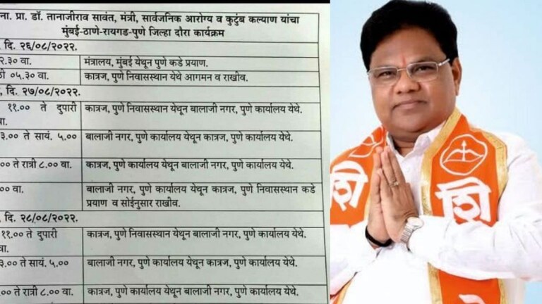 घर ते कार्यालय आणि कार्यालय ते घर असा मंत्री तानाजी सावंताचा अजब दौरा चर्चेत Mumbai Tak