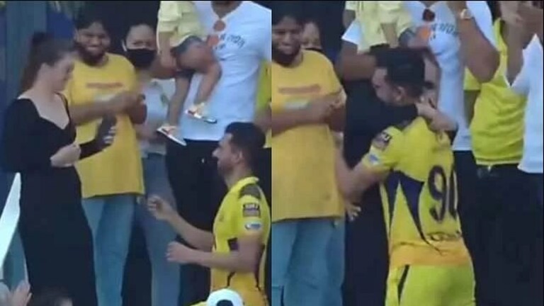 Video : She said Yes ! चेन्नईच्या दीपक चहरने सामना संपल्यावर केलं गर्लफ्रेंडला प्रपोज Mumbai Tak