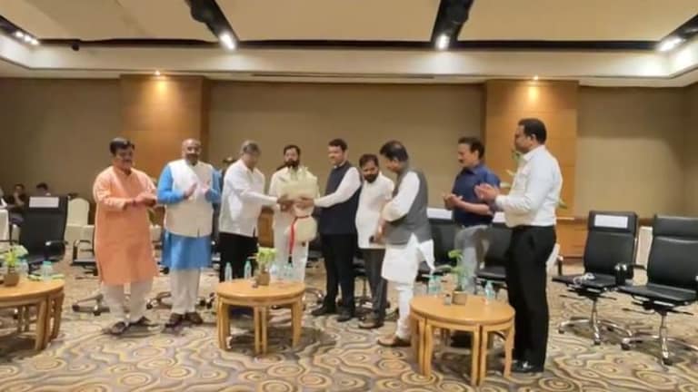 बंडखोर आमदारांच्या मुंबईतल्या बैठकीत देवेंद्र फडणवीस आणि एकनाथ शिंदेंनी काय म्हटलंय? Mumbai Tak