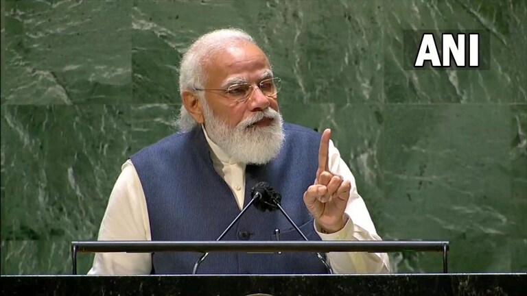 PM Modi UNGA: संयुक्त राष्ट्र महासभेत पंतप्रधान मोदींनी पाकिस्तानला सुनावले खडे बोल Mumbai Tak